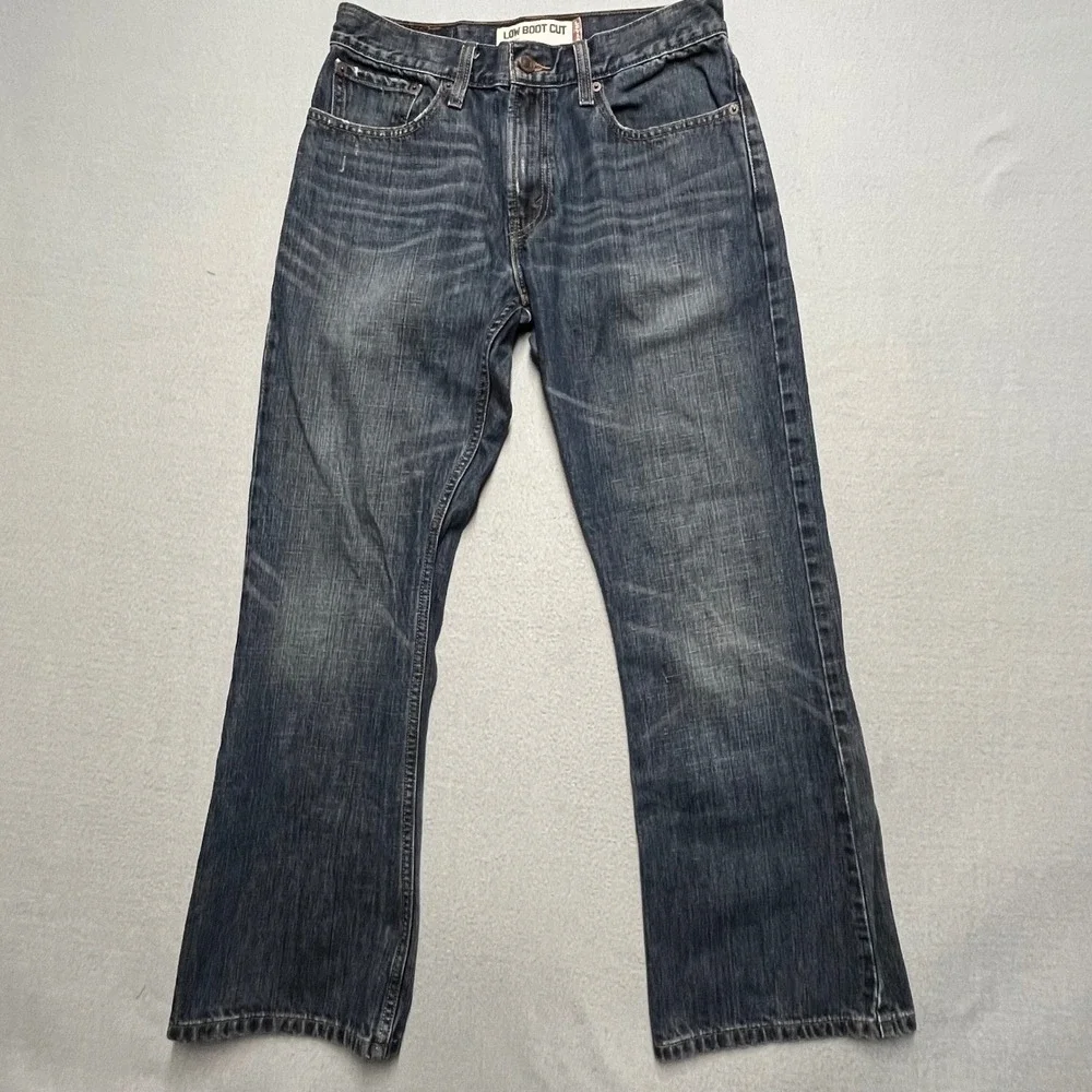 VTG Levi's 527 Low Boot Cut Jeans Mens 31x30 Y2K Dark Wash Mint 30x29